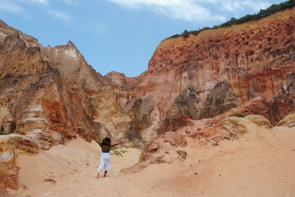 Praia do Gunga, falésias 